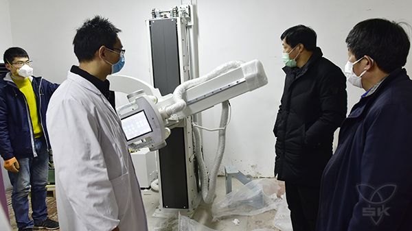 集团公司捐赠的DR在白马湖医院投入使用