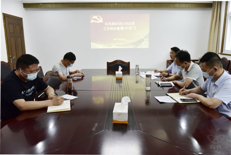 农场公司纪委举行集中学习暨工作例会
