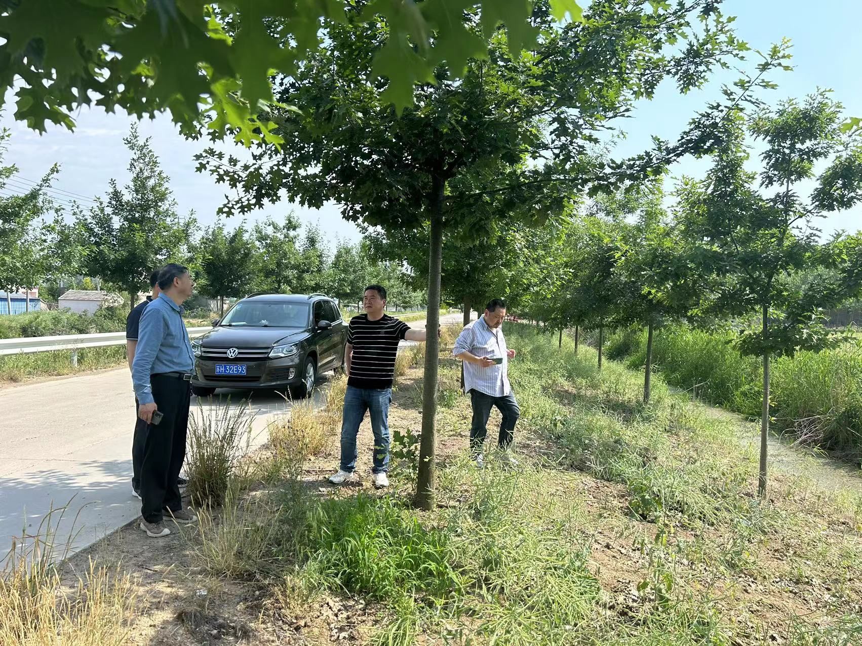 淮安市林业技术指导站来林管站调研指导